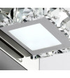 Kinkiet LED 3W z wbudowanymi szklanymi kryształkami | Stal