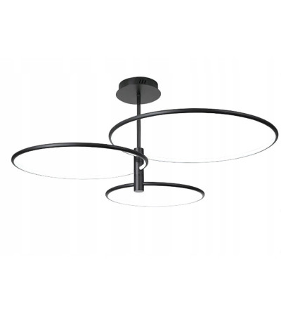 Żyrandol LED SILVA GO III WOBAKO 3 Ringi - Nowoczesny Design | Pilot