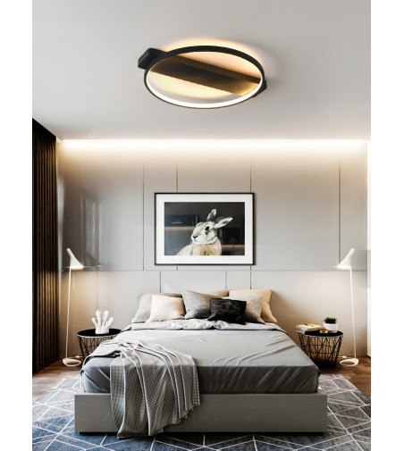 Lampa sufitowa Leo II - plafon LED okrąg 52cm | Neutralny