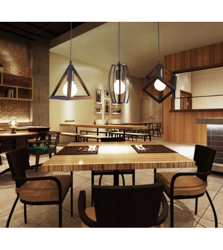 Klasyczny żyrandol 3D Vertical Straight z linii Loft - E27 - Nordic