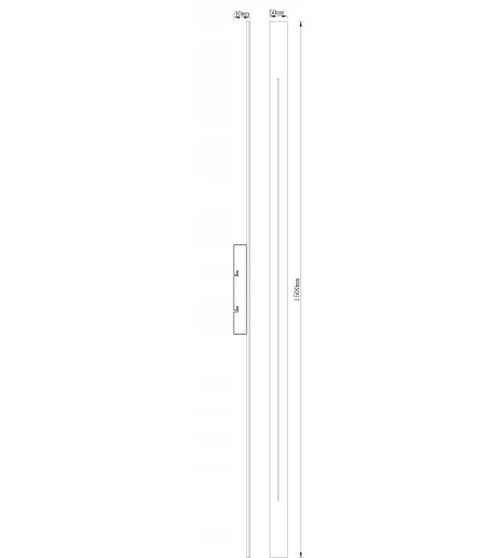 Kinkiet Wobako LINE GAP 150cm - Nowoczesny, Minimalistyczny Design | Liniowe 100-150cm