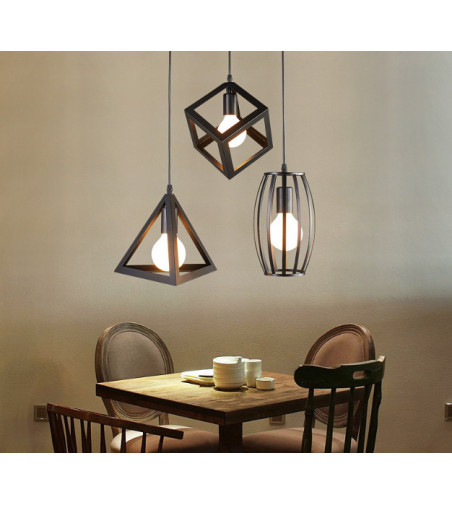 Klasyczny żyrandol 3D Vertical Straight z linii Loft - E27 - Nordic