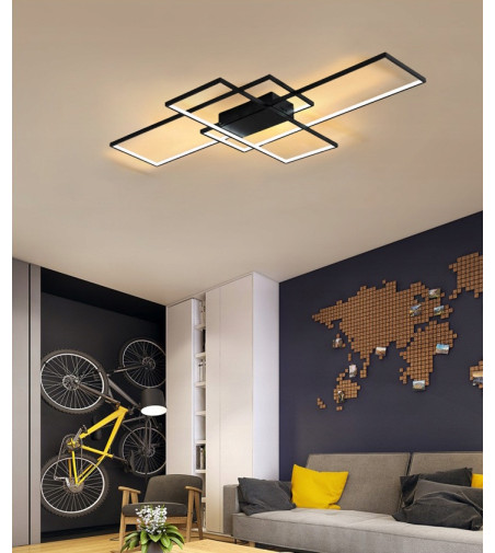 FENIX SLIM III lampa sufitowa plafon prostokąt żyrandol 137cm LED 90W PILOT