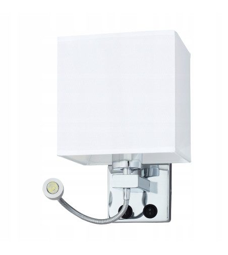 Kinkiet Sara lampa nocna do sypialni LED  elastyczna główka kierowana