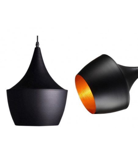 Nowoczesna czarno-złota lampa wisząca z linii LOFT 23cm E27