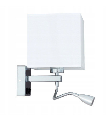 Kinkiet Sara lampa nocna do sypialni LED  elastyczna główka kierowana