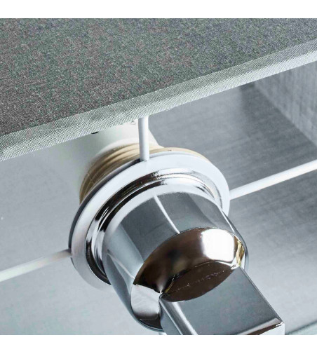 Kinkiet, szara lampa ścienna Nina Wobako LED do czytania w łóżku E27