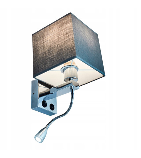 Kinkiet Sara lampa nocna ścienna do sypialni LED  elastyczna główka