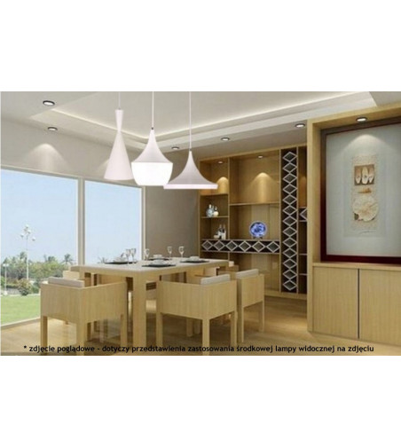 Nowoczesna czarno-złota lampa wisząca z linii LOFT 23cm E27