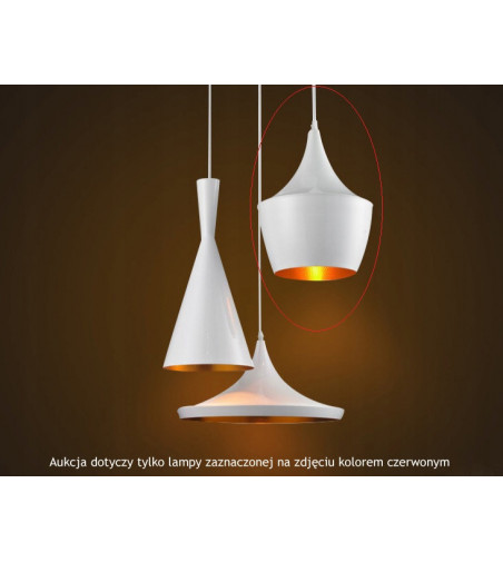 Nowoczesna czarno-złota lampa wisząca z linii LOFT 23cm E27