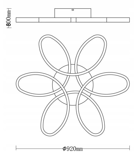 Lampa sufitowa Andromeda III 92cm - Doskonały design w nowoczesnym domu