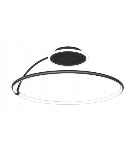 Czarna Lampa Sufitowa LED Wobako Bora | Designerska