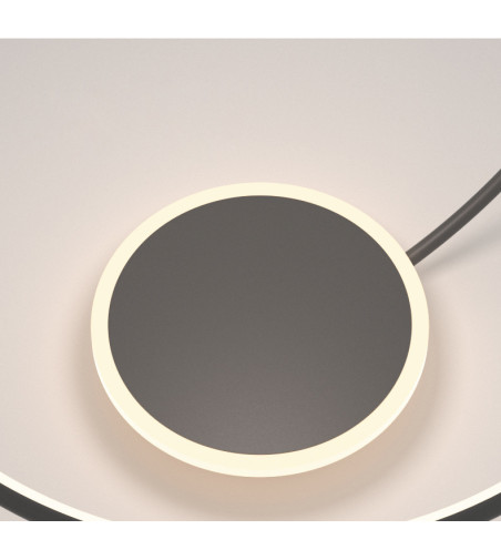 Czarna Lampa Sufitowa LED Wobako Bora | Designerska