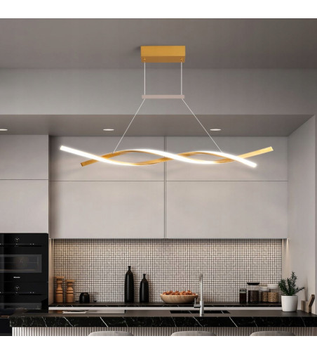 Santiago nowoczesna długa lampa wisząca nad stół 90cm 35W  | LED