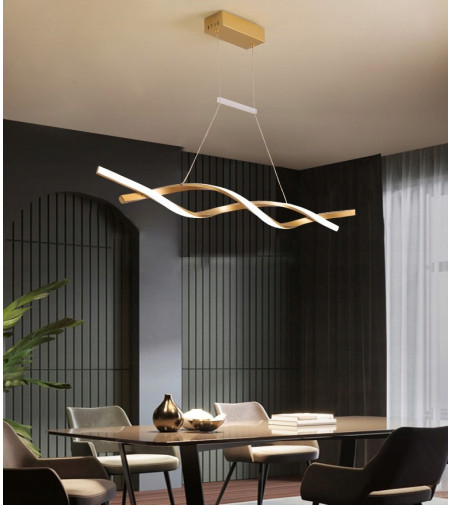 Santiago nowoczesna długa lampa wisząca nad stół 90cm 35W  | LED