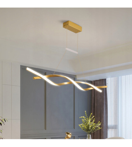 Santiago nowoczesna długa lampa wisząca nad stół 90cm 35W  | LED