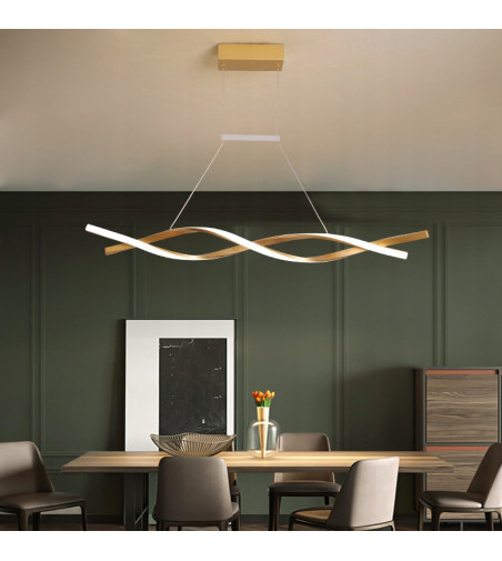 Santiago nowoczesna długa lampa wisząca nad stół 90cm 35W  | LED