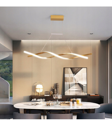 Santiago nowoczesna długa lampa wisząca nad stół 90cm 35W  | LED