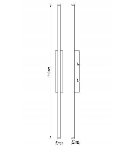 Lekka i delikatna wizualnie lampa liniowa LED do modernistycznego wnętrza