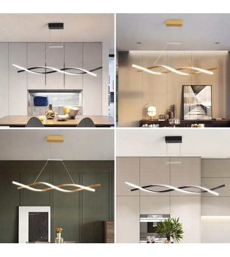 Santiago nowoczesna długa lampa wisząca nad stół 118cm 53W  | LED