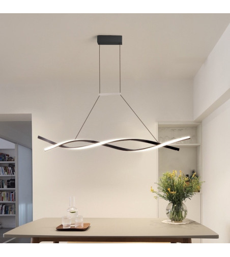 Santiago nowoczesna długa lampa wisząca nad stół 118cm 53W  | LED