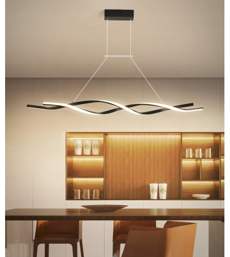 Santiago nowoczesna długa lampa wisząca nad stół 118cm 53W  | LED