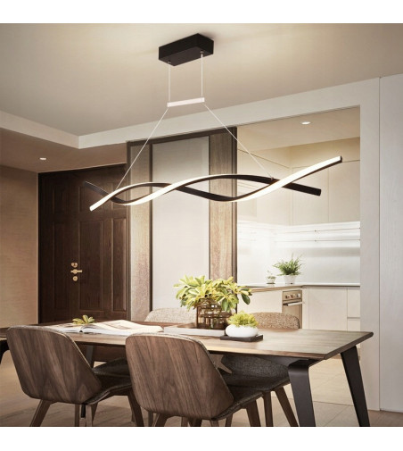 Santiago nowoczesna długa lampa wisząca nad stół 118cm 53W  | LED