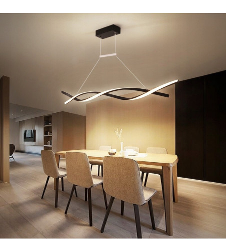 Santiago nowoczesna długa lampa wisząca nad stół 118cm 53W  | LED