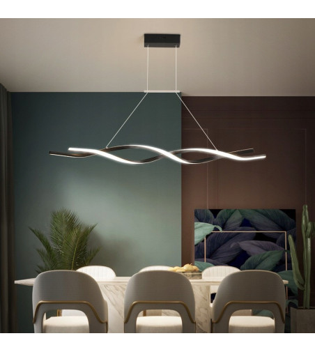 Santiago nowoczesna długa lampa wisząca nad stół 118cm 53W  | LED