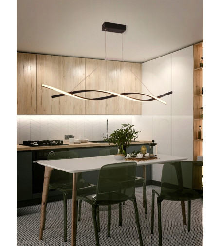 Santiago nowoczesna długa lampa wisząca nad stół 118cm 53W  | LED