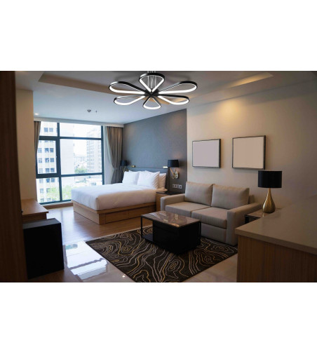 Spin nowoczesna lampa wisząca LED żyrandol LED 60cm