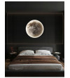 Plafon LED MOON 50cm - Księżyc w Domu, Sterowanie Pilotem, Energooszczędny