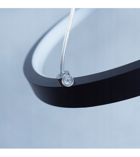 Nowoczesna lampa żyrandol ring okrąg LED 58cm