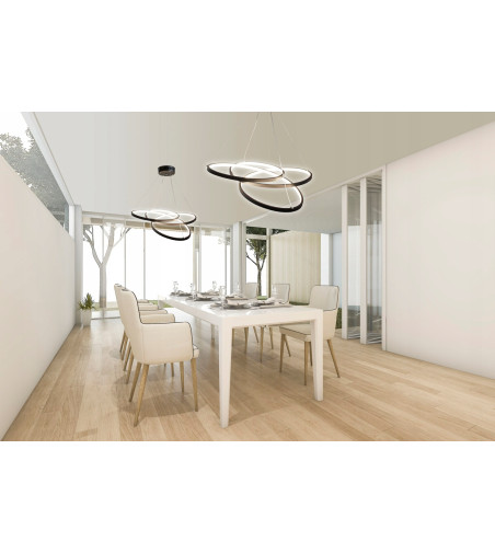 Nowoczesna lampa żyrandol ring okrąg LED 58cm