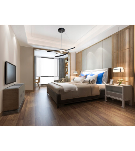 Nowoczesna lampa żyrandol ring okrąg LED 58cm