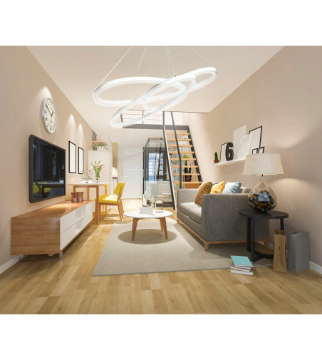 Nowoczesna lampa żyrandol ring okrąg LED 58cm