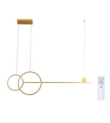 Nowoczesna Lampa Wobako nad stół z Pilotem | Eleganckie Oświetlenie