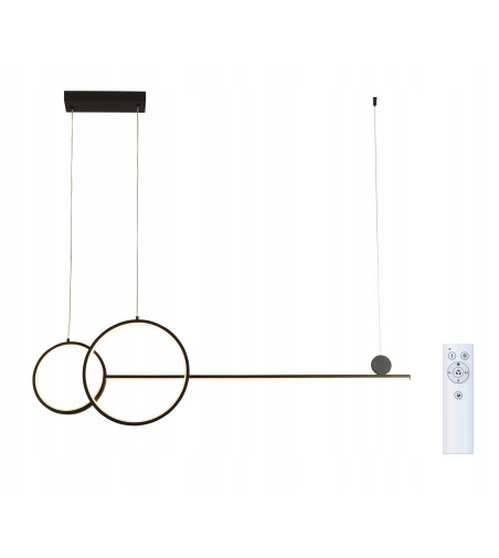 Nowoczesna Lampa Wobako nad stół z Pilotem | Eleganckie Oświetlenie