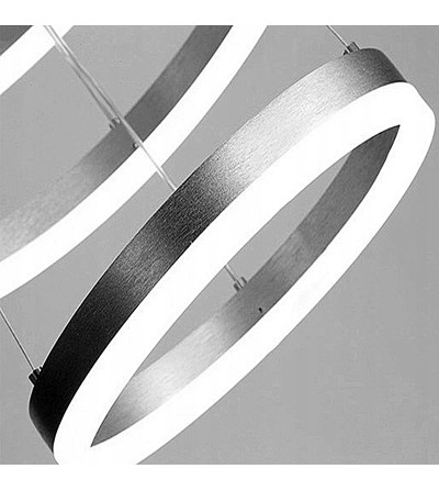 Lampa wisząca 20+40+60cm pilot okręgi ring żyrandol LED Tuya WiFi