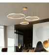 Elegancka Złota Lampa Ringi z Aluminium | SILVA EXT III 60 PRO