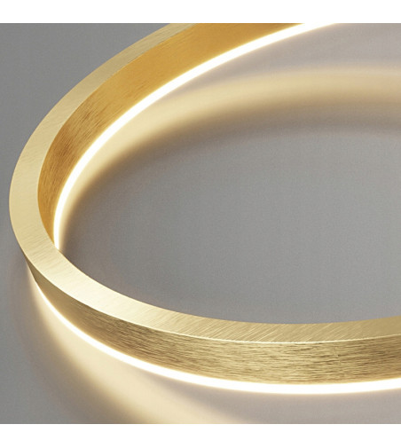 Nowoczesna Złota Lampa z Dwoma Okręgami | SILVA EXT II 60 PRO