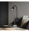 Flex lampka nocna do czytania Wobako Flexi czarna do sypialni kinkiet LED 3W