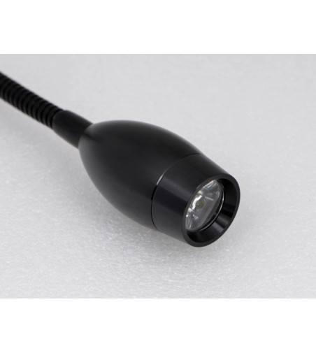 Flex lampka nocna do czytania Wobako Flexi czarna do sypialni kinkiet LED 3W