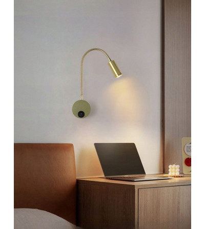 Flex lampka ścienna LED z włącznikiem NOCNA NAD ŁÓZKO