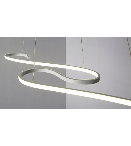 Długa Lampa Twist - Futurystyczna lampa sufitowa LED 106cm
