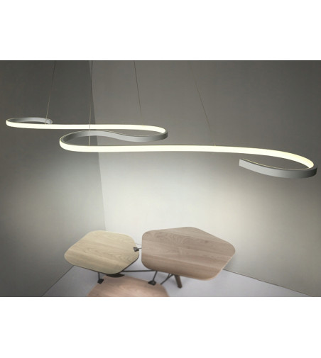 Długa Lampa Twist - Futurystyczna lampa sufitowa LED 106cm
