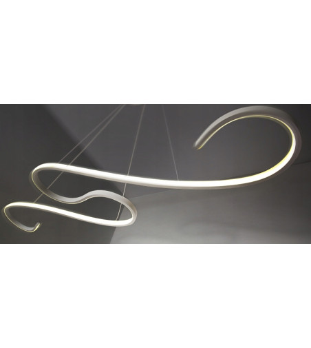 Długa Lampa Twist - Futurystyczna lampa sufitowa LED 106cm