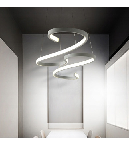 Długa Lampa Twist - Futurystyczna lampa sufitowa LED 106cm