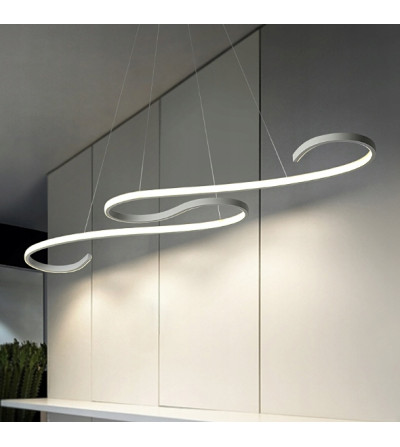 Długa Lampa Twist - Futurystyczna lampa sufitowa LED 106cm