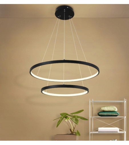 Nowoczesna lampa wisząca LED ring Silva I okrągła 20/40cm | Ring 2x